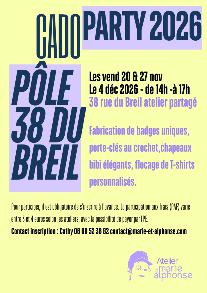 Cado party Breil 2026 par l'atelier marie et alphonse